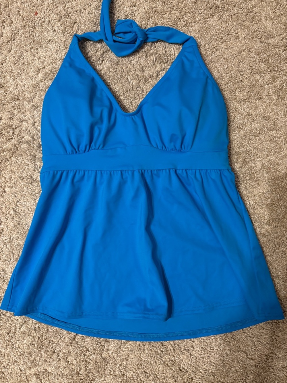 VENUS Bright Blue Swim Top with White Lining